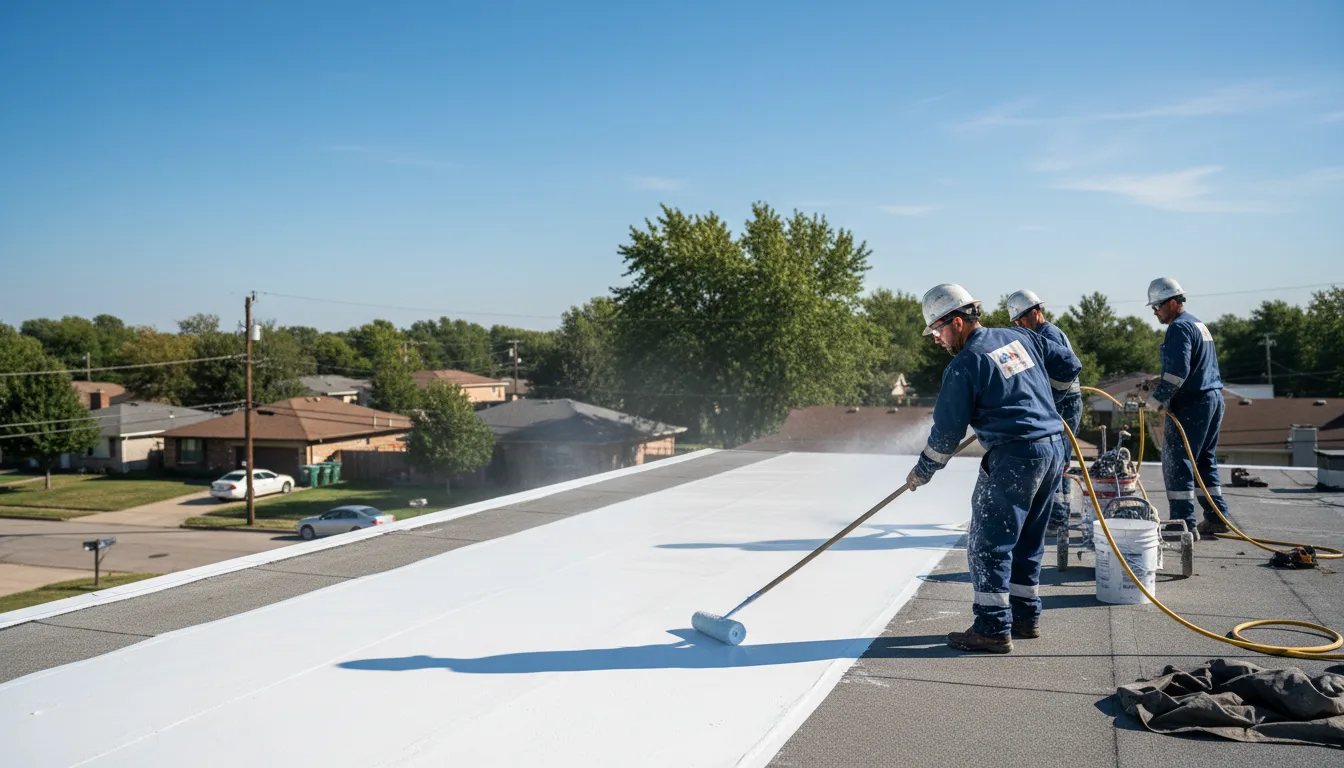 Commercial roof coating in Rockdale, TX near me